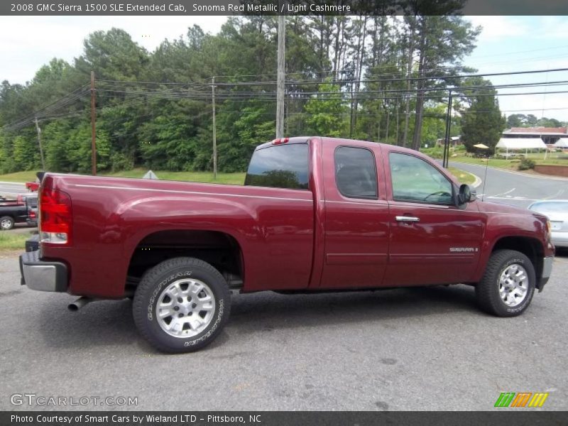Sonoma Red Metallic / Light Cashmere 2008 GMC Sierra 1500 SLE Extended Cab