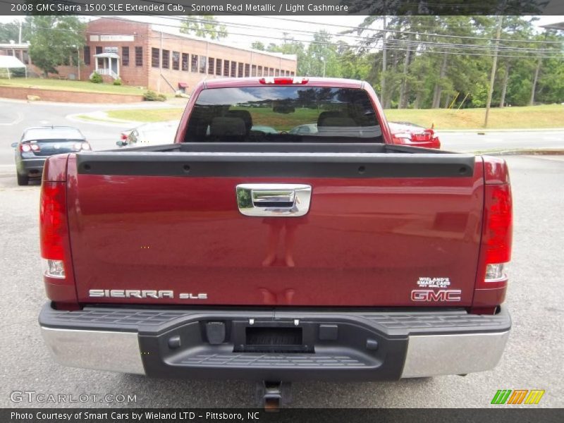 Sonoma Red Metallic / Light Cashmere 2008 GMC Sierra 1500 SLE Extended Cab