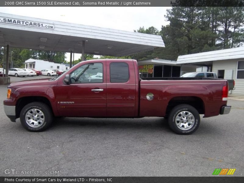 Sonoma Red Metallic / Light Cashmere 2008 GMC Sierra 1500 SLE Extended Cab