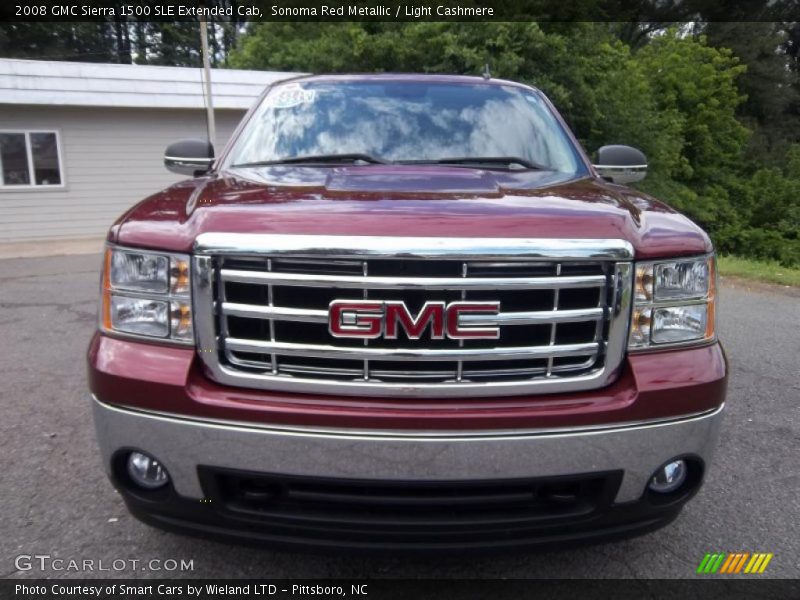 Sonoma Red Metallic / Light Cashmere 2008 GMC Sierra 1500 SLE Extended Cab