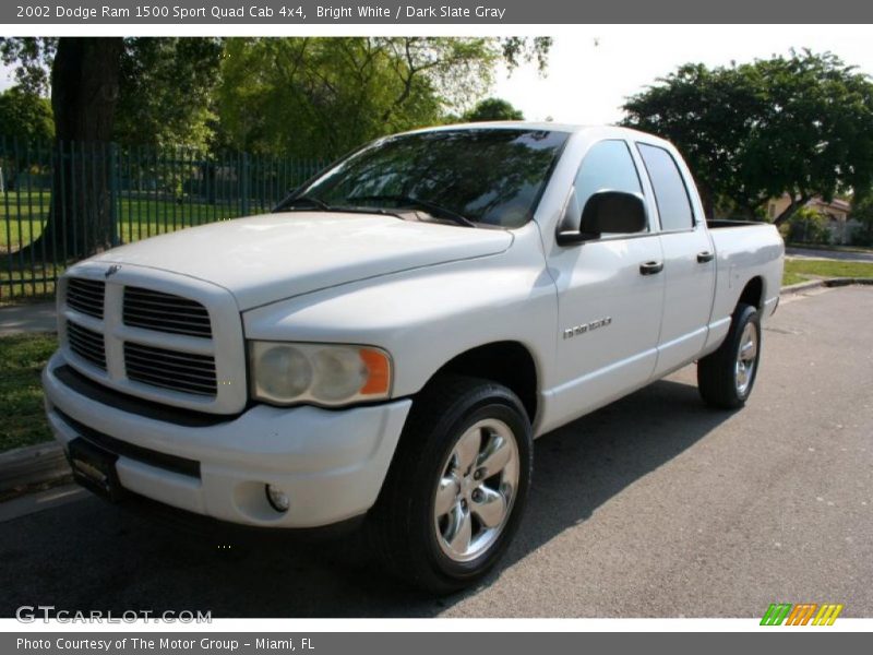 Bright White / Dark Slate Gray 2002 Dodge Ram 1500 Sport Quad Cab 4x4