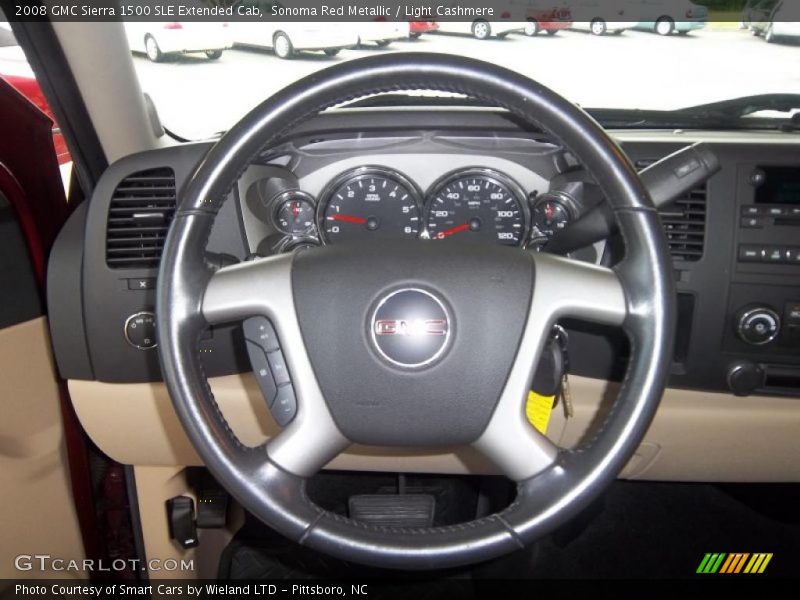 Sonoma Red Metallic / Light Cashmere 2008 GMC Sierra 1500 SLE Extended Cab