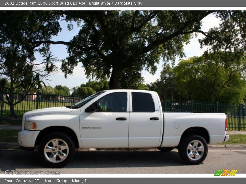 Bright White / Dark Slate Gray 2002 Dodge Ram 1500 Sport Quad Cab 4x4