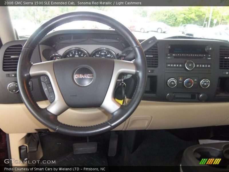 Sonoma Red Metallic / Light Cashmere 2008 GMC Sierra 1500 SLE Extended Cab