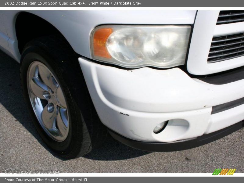 Bright White / Dark Slate Gray 2002 Dodge Ram 1500 Sport Quad Cab 4x4