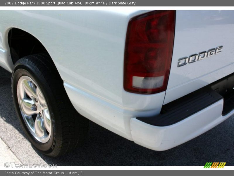 Bright White / Dark Slate Gray 2002 Dodge Ram 1500 Sport Quad Cab 4x4