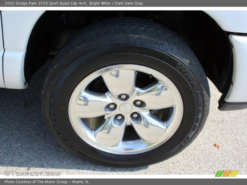 Bright White / Dark Slate Gray 2002 Dodge Ram 1500 Sport Quad Cab 4x4