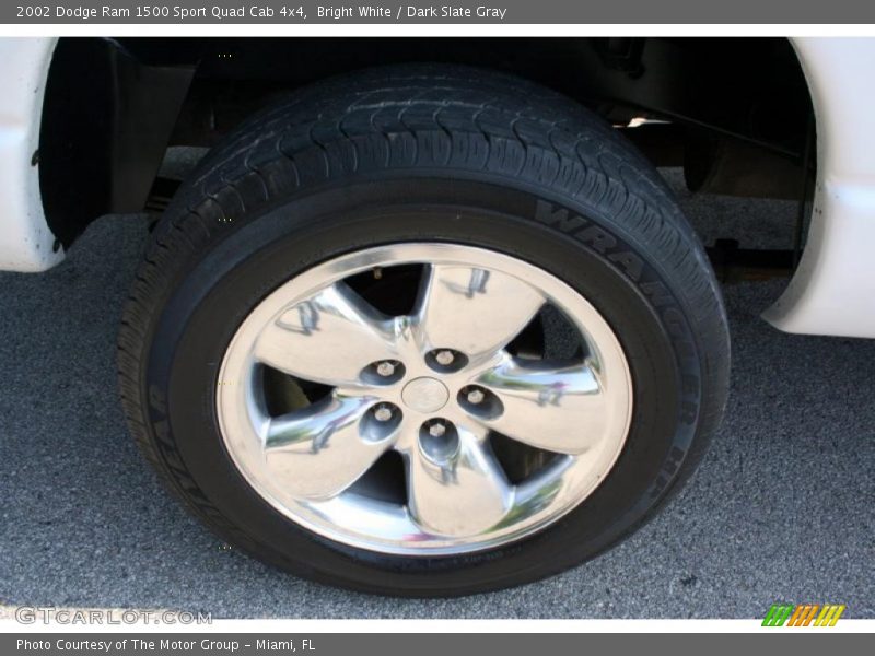 Bright White / Dark Slate Gray 2002 Dodge Ram 1500 Sport Quad Cab 4x4