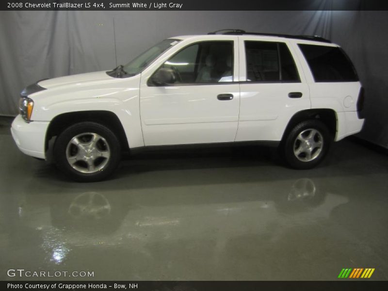 Summit White / Light Gray 2008 Chevrolet TrailBlazer LS 4x4