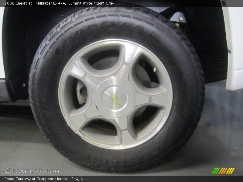 Summit White / Light Gray 2008 Chevrolet TrailBlazer LS 4x4