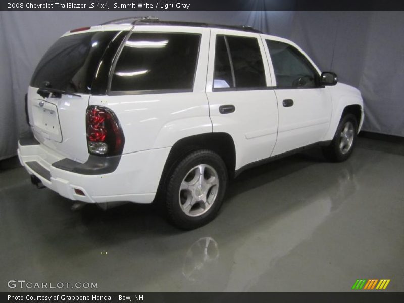Summit White / Light Gray 2008 Chevrolet TrailBlazer LS 4x4