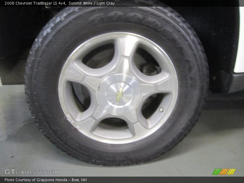 Summit White / Light Gray 2008 Chevrolet TrailBlazer LS 4x4