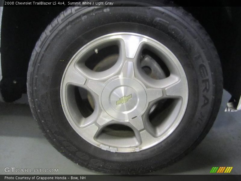 Summit White / Light Gray 2008 Chevrolet TrailBlazer LS 4x4