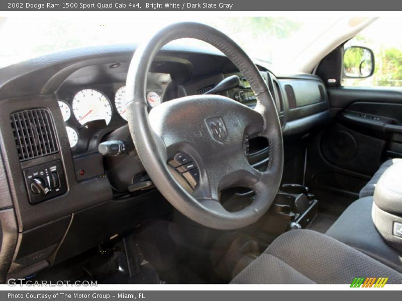 Bright White / Dark Slate Gray 2002 Dodge Ram 1500 Sport Quad Cab 4x4