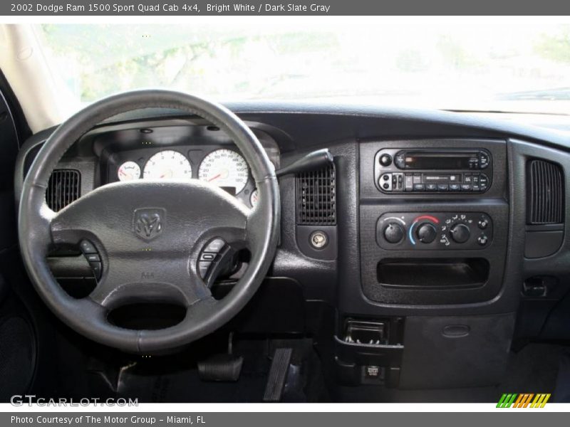 Bright White / Dark Slate Gray 2002 Dodge Ram 1500 Sport Quad Cab 4x4