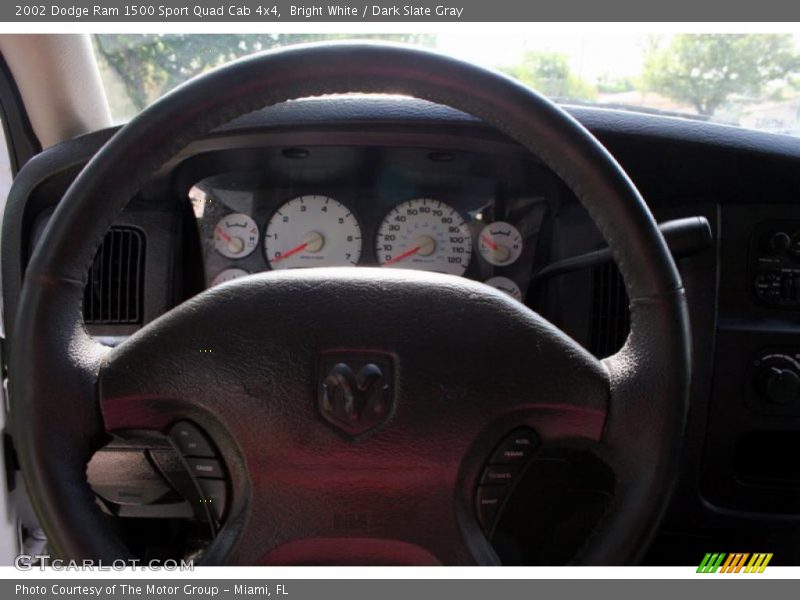Bright White / Dark Slate Gray 2002 Dodge Ram 1500 Sport Quad Cab 4x4