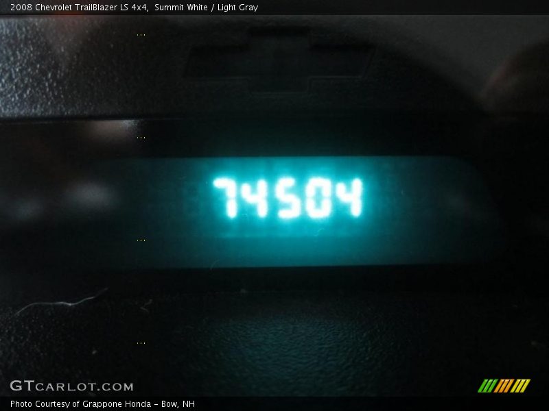 Summit White / Light Gray 2008 Chevrolet TrailBlazer LS 4x4