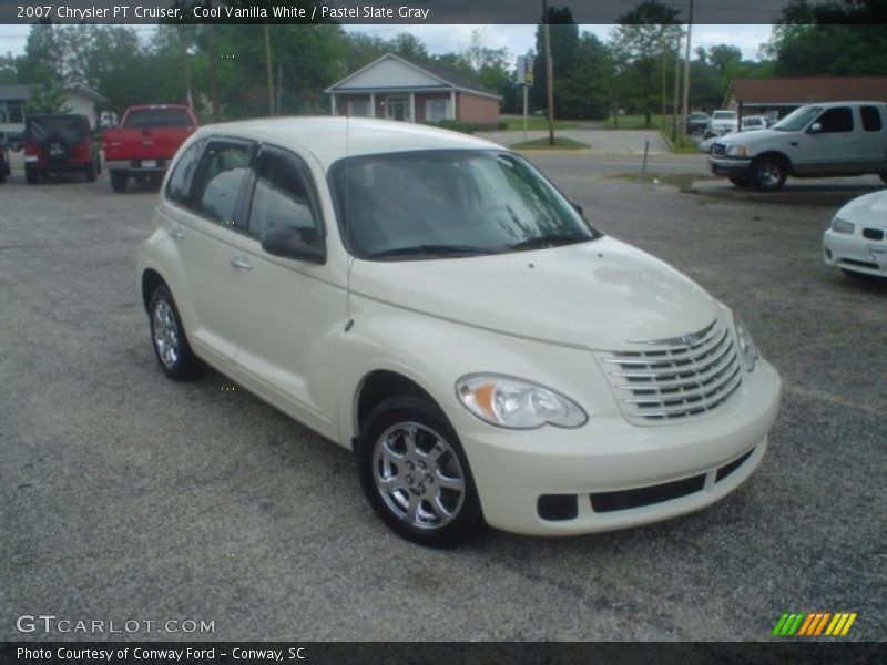 Cool Vanilla White / Pastel Slate Gray 2007 Chrysler PT Cruiser
