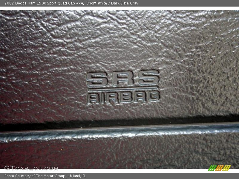 Bright White / Dark Slate Gray 2002 Dodge Ram 1500 Sport Quad Cab 4x4