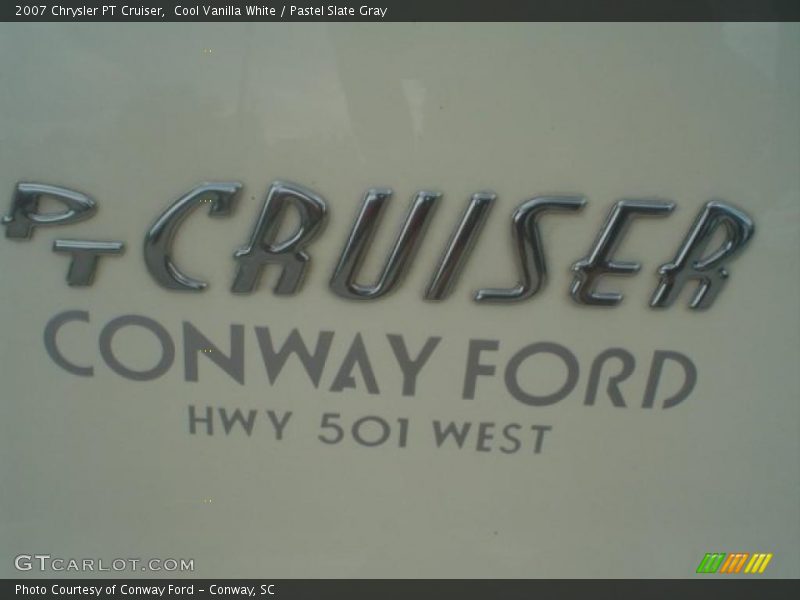 Cool Vanilla White / Pastel Slate Gray 2007 Chrysler PT Cruiser