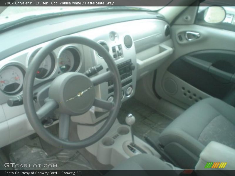 Cool Vanilla White / Pastel Slate Gray 2007 Chrysler PT Cruiser