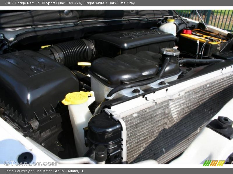Bright White / Dark Slate Gray 2002 Dodge Ram 1500 Sport Quad Cab 4x4