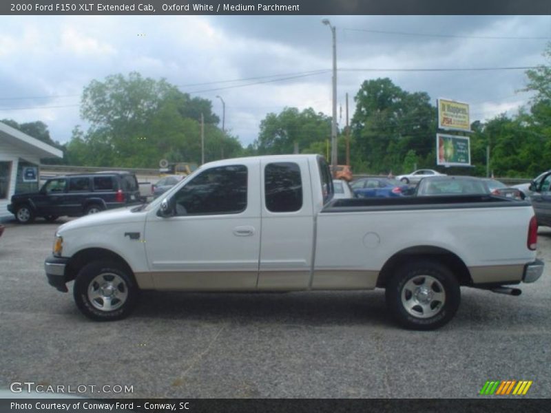 Oxford White / Medium Parchment 2000 Ford F150 XLT Extended Cab