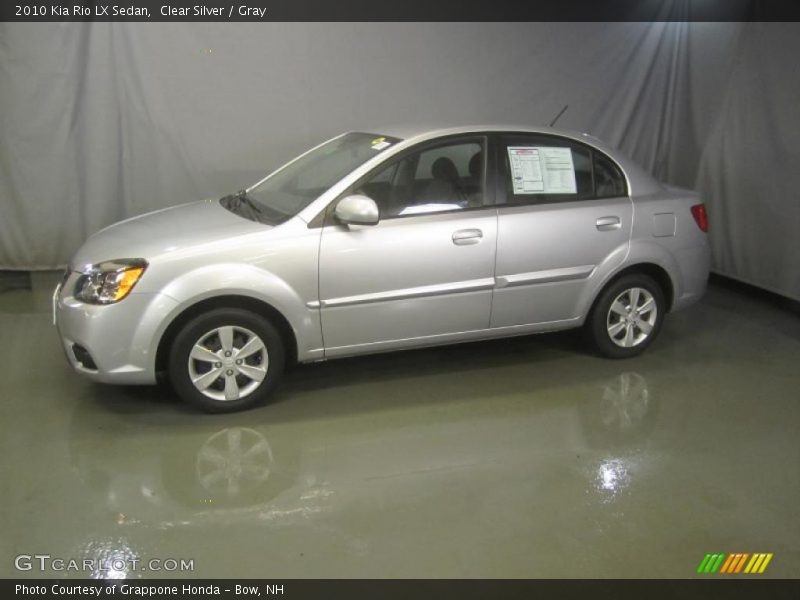 Clear Silver / Gray 2010 Kia Rio LX Sedan