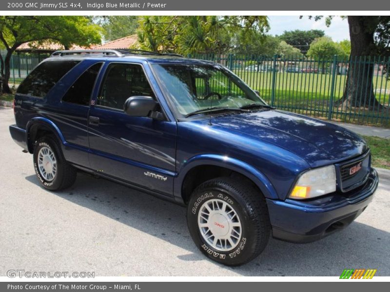 Indigo Blue Metallic / Pewter 2000 GMC Jimmy SLS 4x4