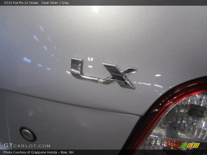 Clear Silver / Gray 2010 Kia Rio LX Sedan