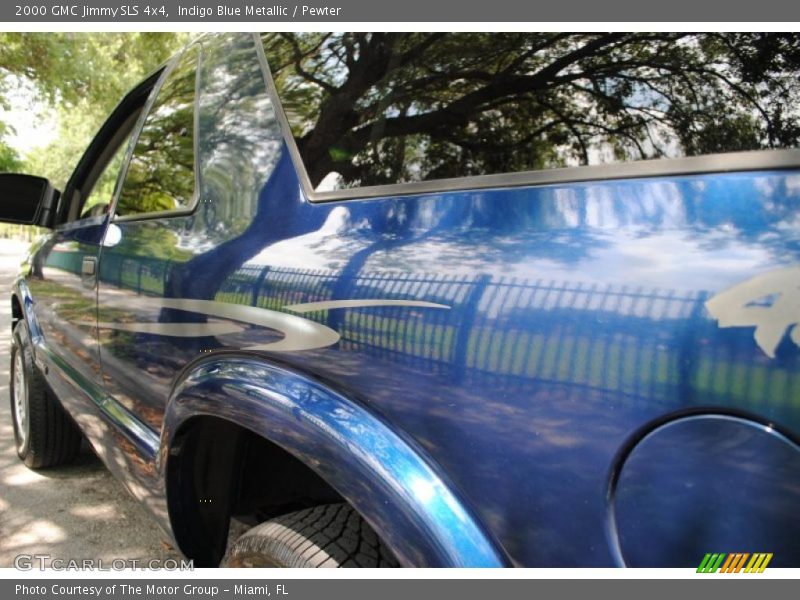 Indigo Blue Metallic / Pewter 2000 GMC Jimmy SLS 4x4