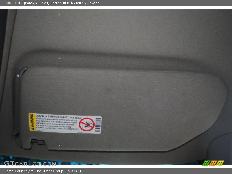 Indigo Blue Metallic / Pewter 2000 GMC Jimmy SLS 4x4