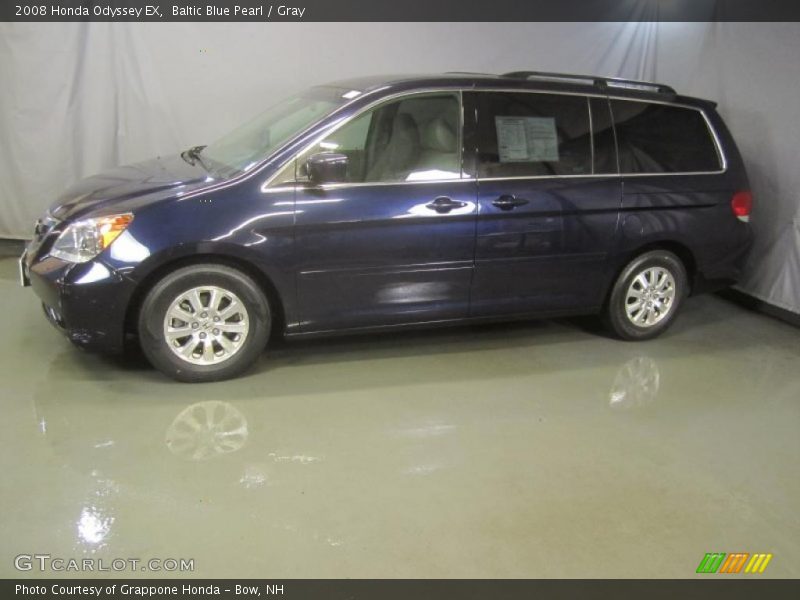 Baltic Blue Pearl / Gray 2008 Honda Odyssey EX