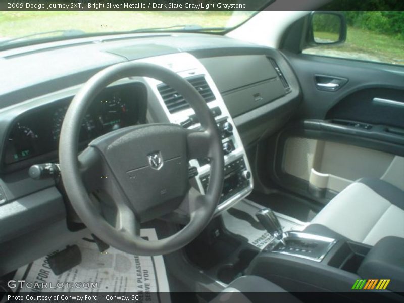 Bright Silver Metallic / Dark Slate Gray/Light Graystone 2009 Dodge Journey SXT