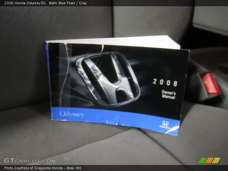 Baltic Blue Pearl / Gray 2008 Honda Odyssey EX
