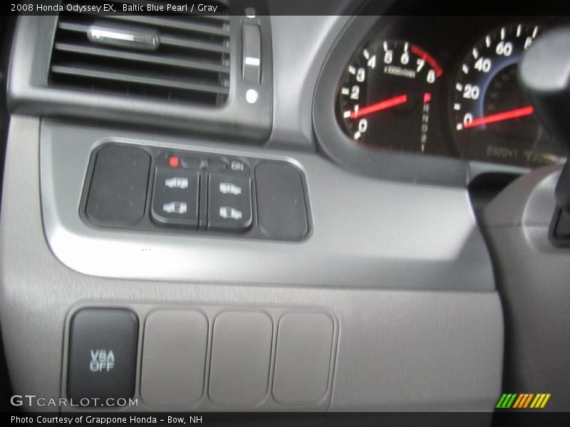 Baltic Blue Pearl / Gray 2008 Honda Odyssey EX