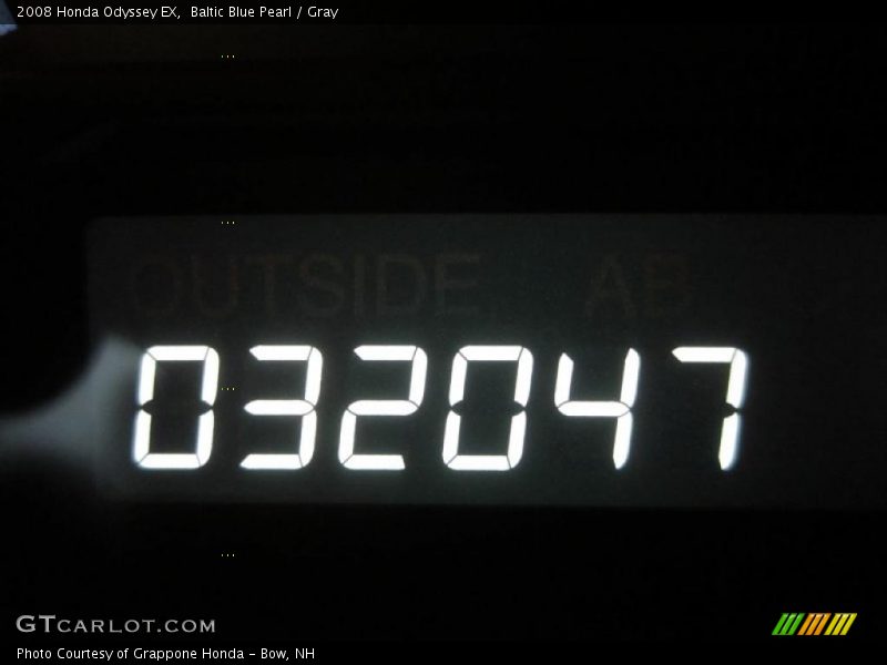 Baltic Blue Pearl / Gray 2008 Honda Odyssey EX