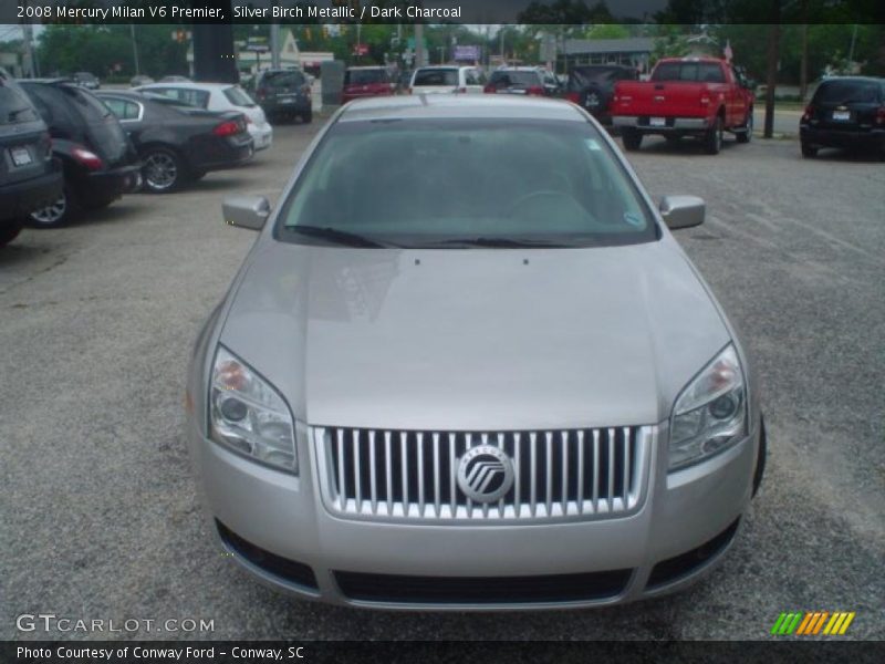 Silver Birch Metallic / Dark Charcoal 2008 Mercury Milan V6 Premier