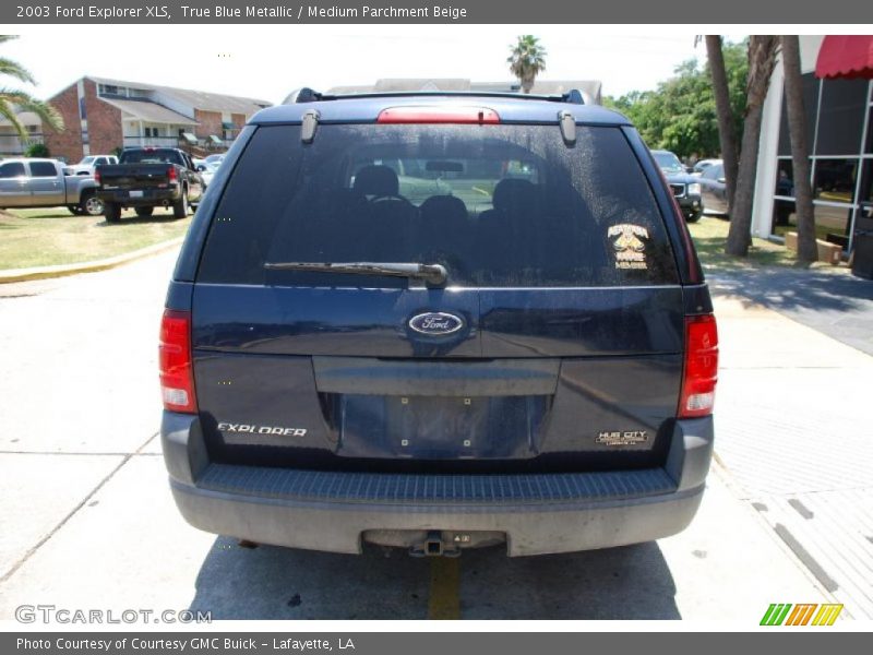 True Blue Metallic / Medium Parchment Beige 2003 Ford Explorer XLS