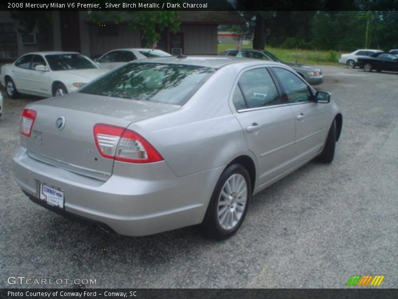 Silver Birch Metallic / Dark Charcoal 2008 Mercury Milan V6 Premier