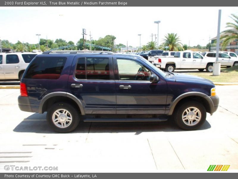 True Blue Metallic / Medium Parchment Beige 2003 Ford Explorer XLS