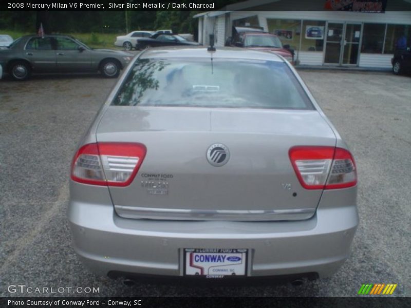 Silver Birch Metallic / Dark Charcoal 2008 Mercury Milan V6 Premier