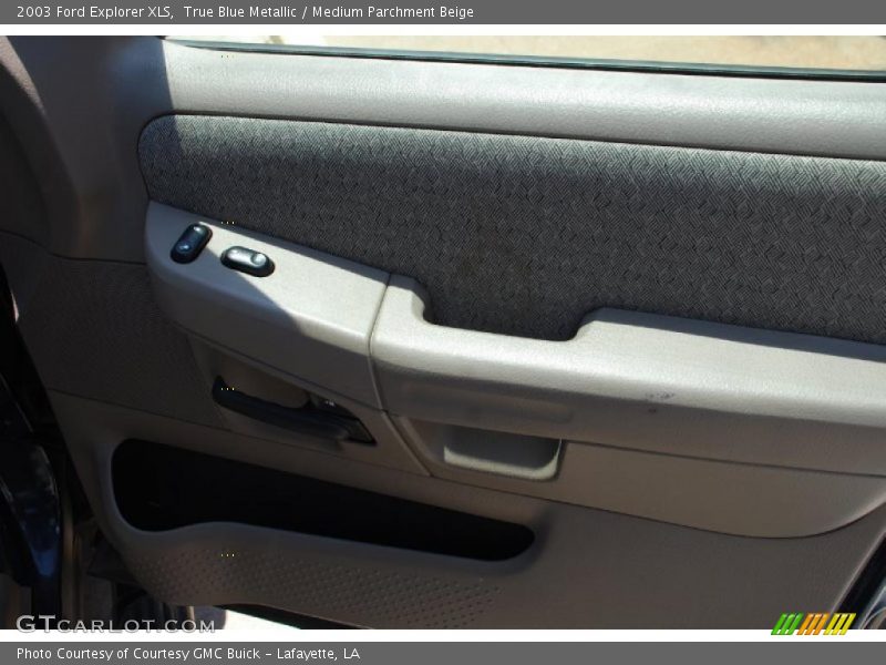 True Blue Metallic / Medium Parchment Beige 2003 Ford Explorer XLS