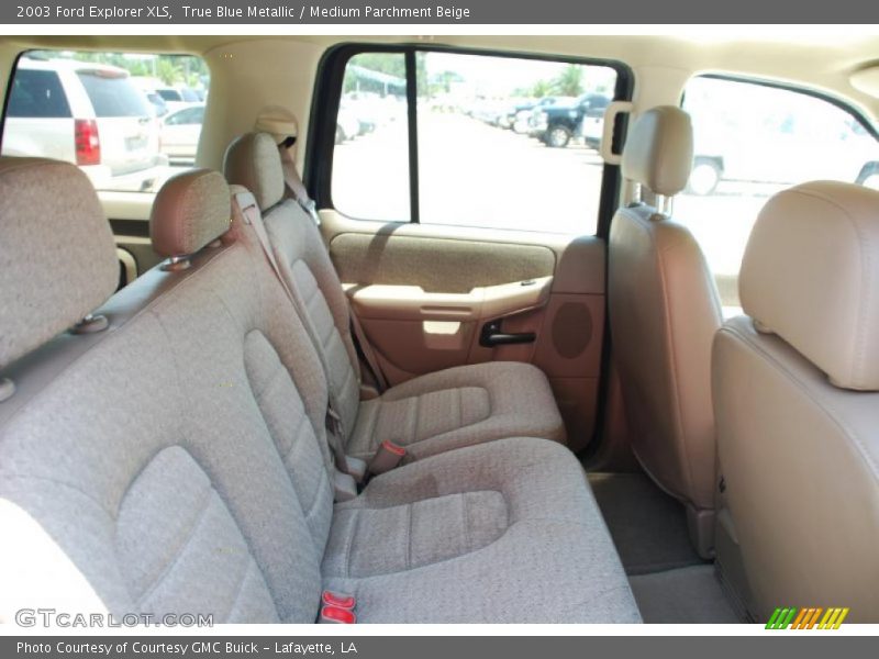 True Blue Metallic / Medium Parchment Beige 2003 Ford Explorer XLS