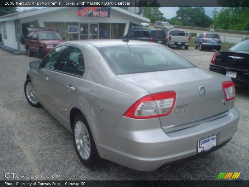 Silver Birch Metallic / Dark Charcoal 2008 Mercury Milan V6 Premier