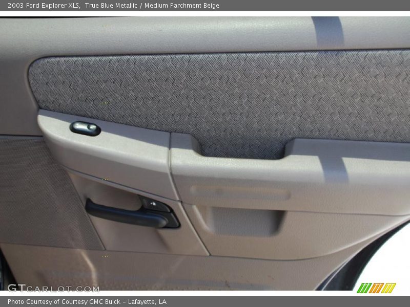 True Blue Metallic / Medium Parchment Beige 2003 Ford Explorer XLS