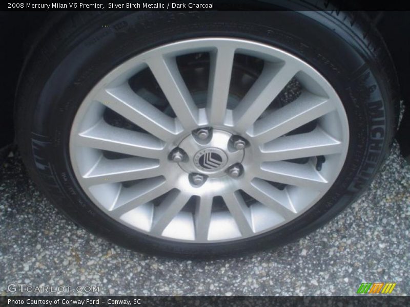 Silver Birch Metallic / Dark Charcoal 2008 Mercury Milan V6 Premier