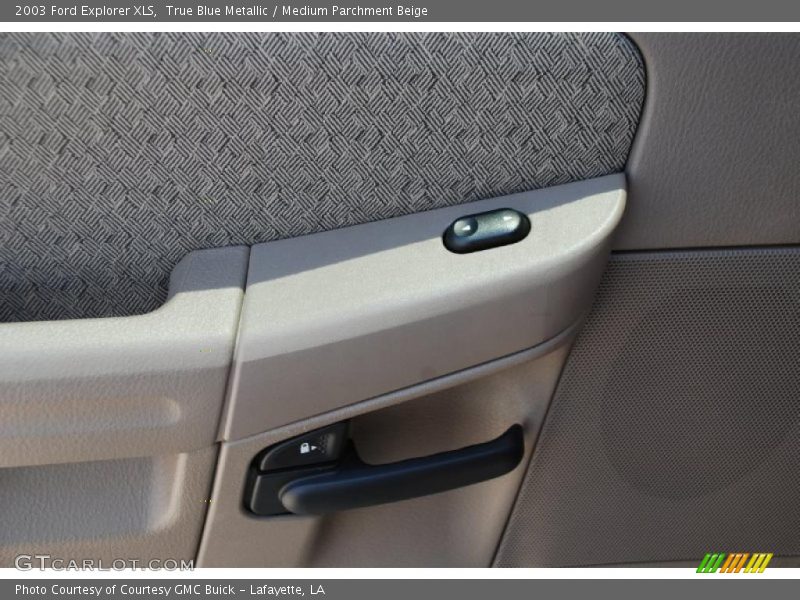True Blue Metallic / Medium Parchment Beige 2003 Ford Explorer XLS