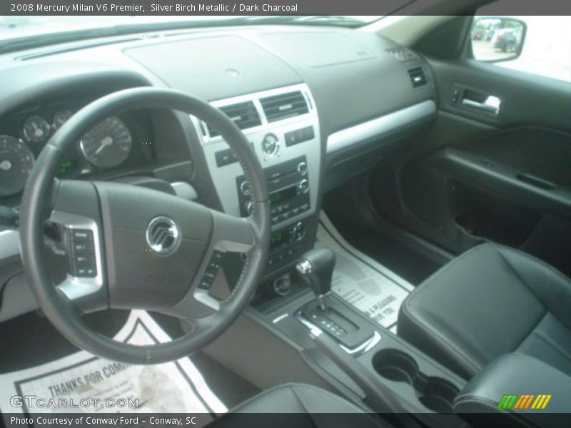 Silver Birch Metallic / Dark Charcoal 2008 Mercury Milan V6 Premier