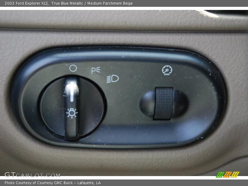 True Blue Metallic / Medium Parchment Beige 2003 Ford Explorer XLS